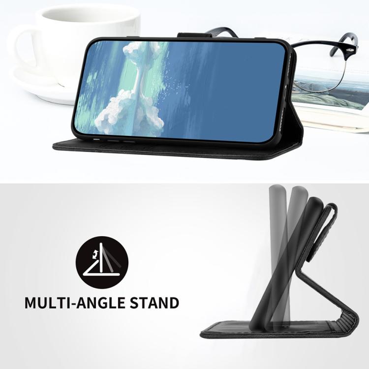 For vivo V60 5G Global Line Pattern Skin Feel Leather Phone Case