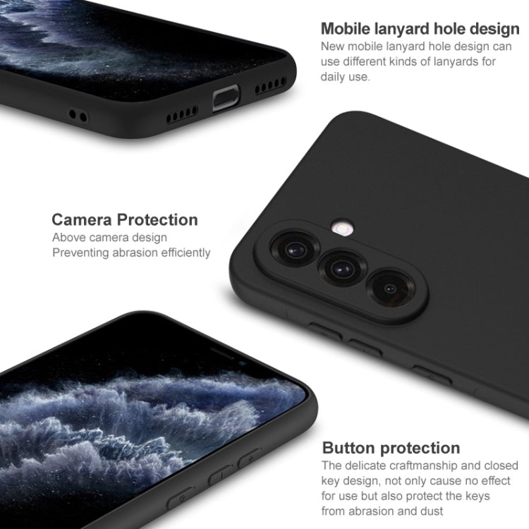 For Samsung Galaxy A56 5G IMAK UC-3 Series Shockproof Frosted TPU Phone Case - Black