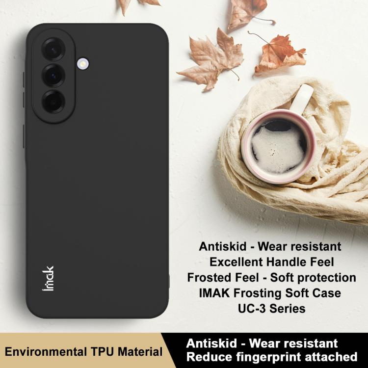 For Samsung Galaxy A37 5G IMAK UC-3 Series Shockproof Frosted TPU Phone Case - Black