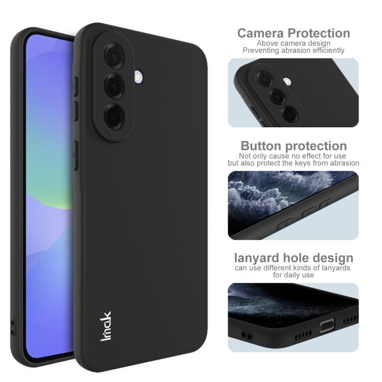 For Samsung Galaxy A57 5G IMAK UC-3 Series Shockproof Frosted TPU Phone Case - Black