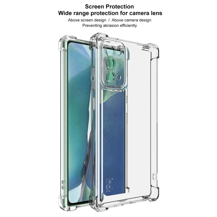 For Samsung Galaxy Note20 IMAK UX-4 Series Four-corner Shockproof Phone Case - Transparent