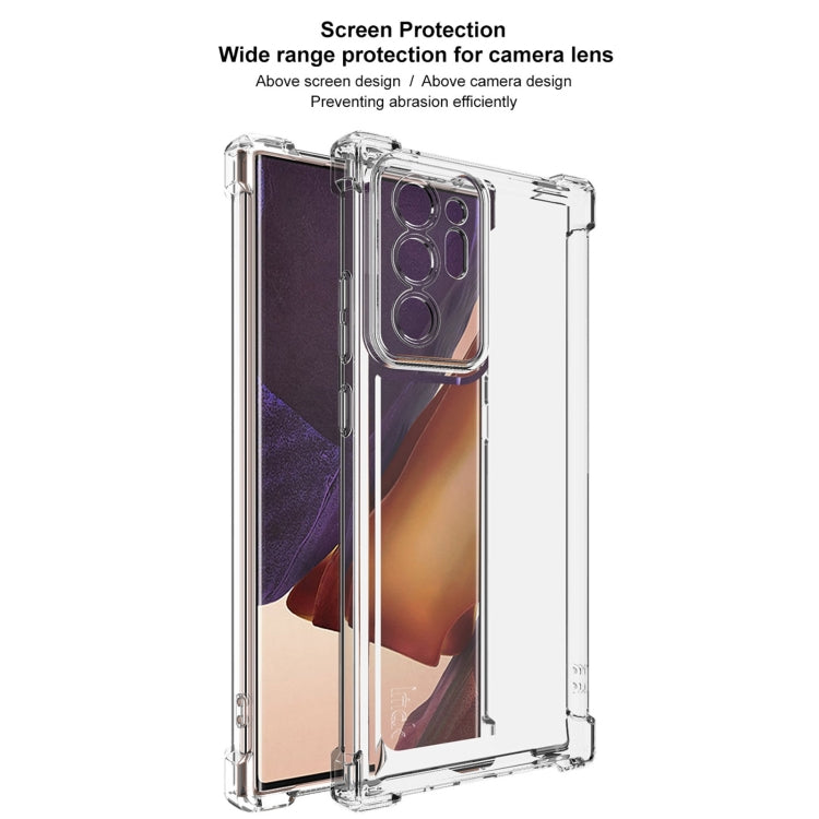 For Samsung Galaxy Note20 Ultra IMAK UX-4 Series Four-corner Shockproof Phone Case - Transparent