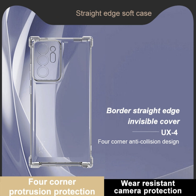 For Samsung Galaxy Note20 Ultra IMAK UX-4 Series Four-corner Shockproof Phone Case - Transparent