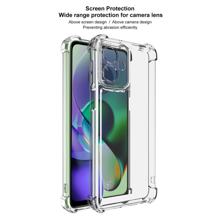 For Motorola Moto G54 5G / G64 5G IMAK UX-4 Series Four-corner Shockproof Phone Case - Transparent