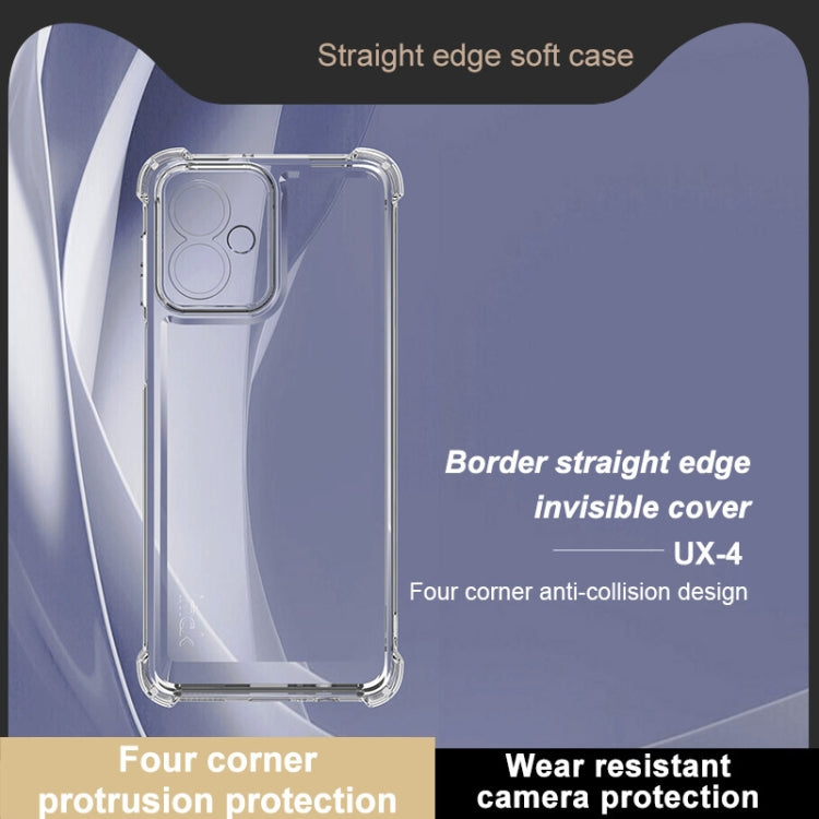 For Motorola Moto G54 5G / G64 5G IMAK UX-4 Series Four-corner Shockproof Phone Case - Transparent