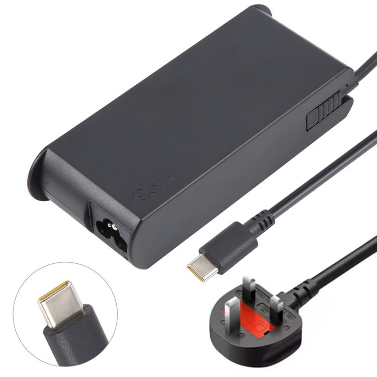 95W 20V 4.75A USB Type-C Plug Laptop Notebook Power Adapter For Lenovo Thinkpad / ThinkBook / Xiaoxin, Plug:UK Plug