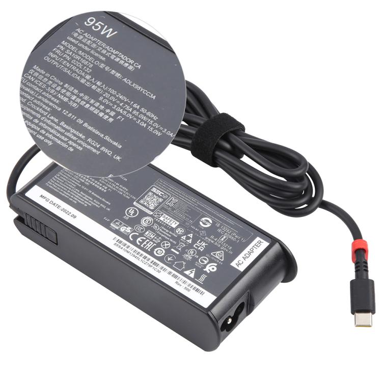 95W 20V 4.75A USB Type-C Plug Laptop Notebook Power Adapter For Lenovo Thinkpad / ThinkBook / Xiaoxin, Plug:AU Plug