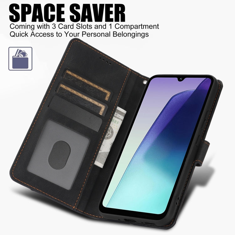 For Redmi 14C 4G Fantasy Skin-feel Calfskin Texture Leather Phone Case