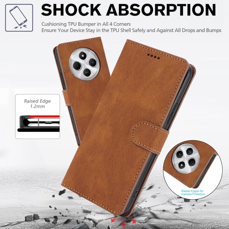 For Redmi 14C 4G Fantasy Skin-feel Calfskin Texture Leather Phone Case