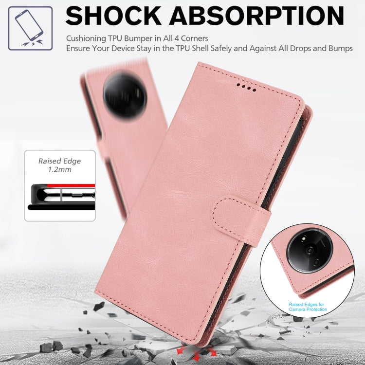 For Redmi A3 4G Global Fantasy Skin-feel Calfskin Texture Leather Phone Case