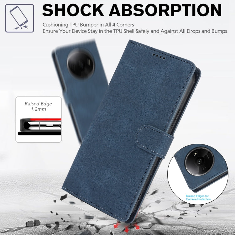 For Redmi A3 4G Global Fantasy Skin-feel Calfskin Texture Leather Phone Case
