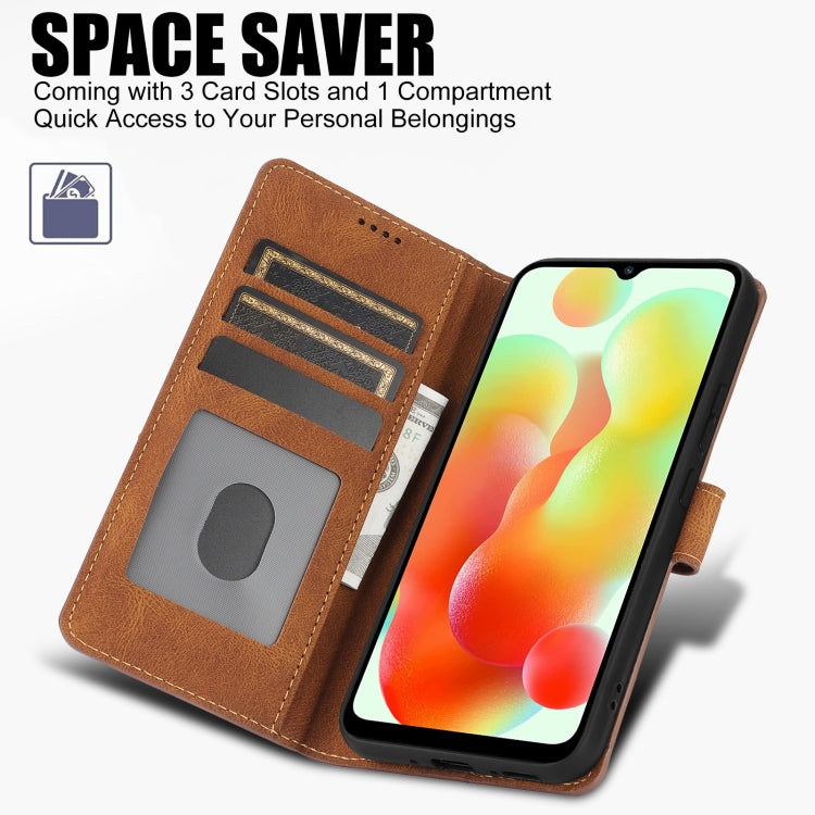 For Redmi A3 4G Global Fantasy Skin-feel Calfskin Texture Leather Phone Case