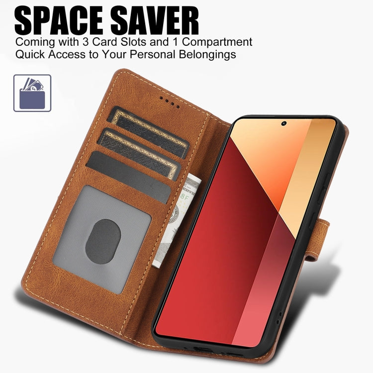 For Redmi Note 13 Pro 4G Global Fantasy Skin-feel Calfskin Texture Leather Phone Case