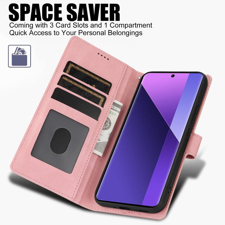 For Redmi Note 13 Pro+ 5G Fantasy Skin-feel Calfskin Texture Leather Phone Case