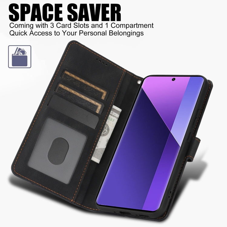 For Redmi Note 13 Pro+ 5G Fantasy Skin-feel Calfskin Texture Leather Phone Case