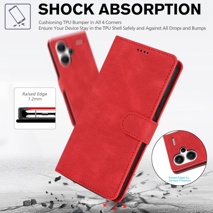 For Redmi Note 13 Pro+ 5G Fantasy Skin-feel Calfskin Texture Leather Phone Case