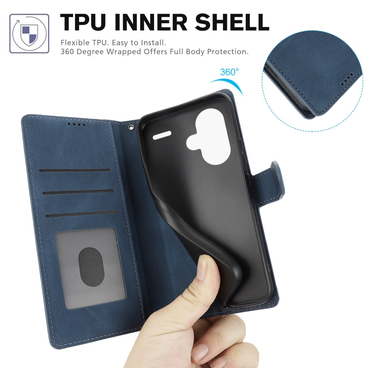 For Redmi Note 13 Pro+ 5G Fantasy Skin-feel Calfskin Texture Leather Phone Case
