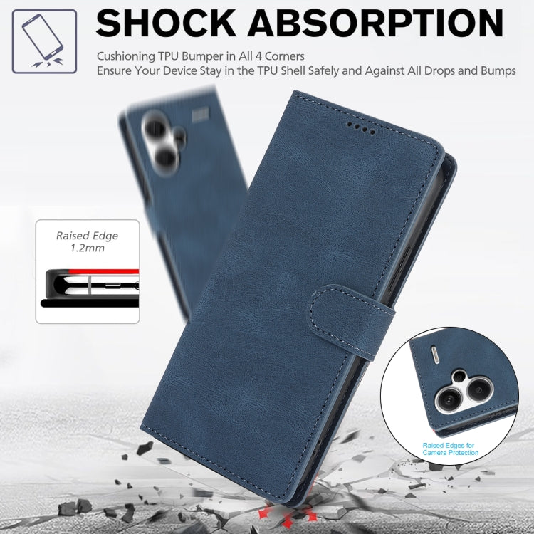 For Redmi Note 13 Pro+ 5G Fantasy Skin-feel Calfskin Texture Leather Phone Case