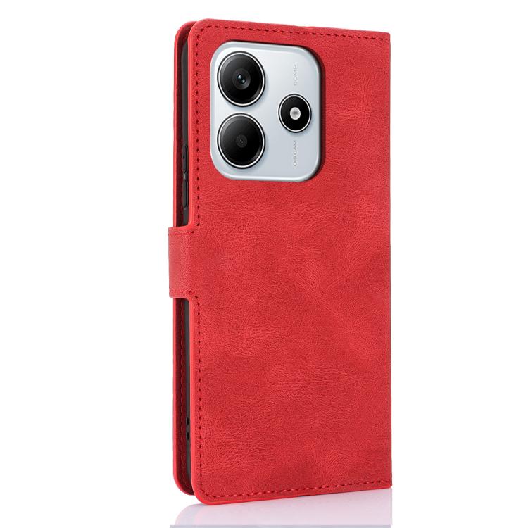 For Redmi Note 14 5G Fantasy Skin-feel Calfskin Texture Leather Phone Case