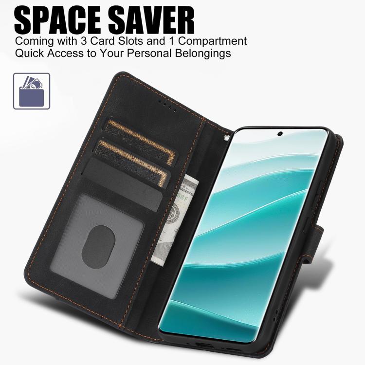 For Redmi Note 15 Pro 4G Global 163.2mm Fantasy Skin-feel Calfskin Texture Leather Phone Case