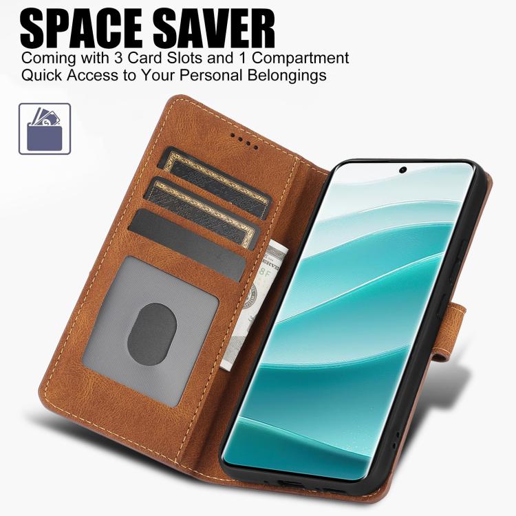 For Redmi Note 15 Pro 5G Global 163.6mm Fantasy Skin-feel Calfskin Texture Leather Phone Case