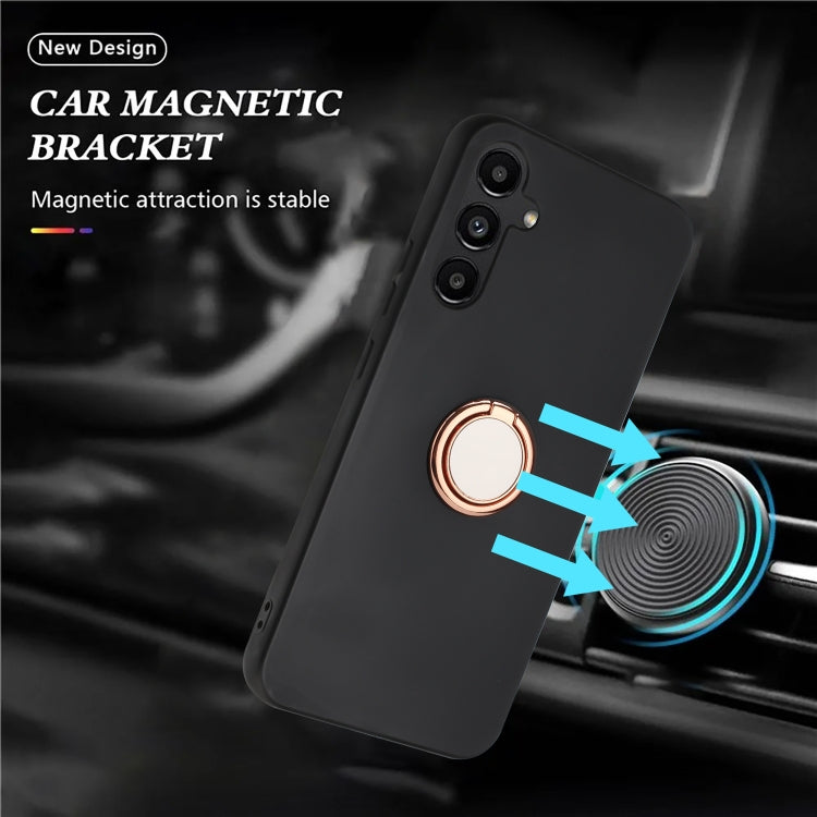 For Samsung Galaxy S23 FE 5G Matte Ring Holder TPU Phone Case