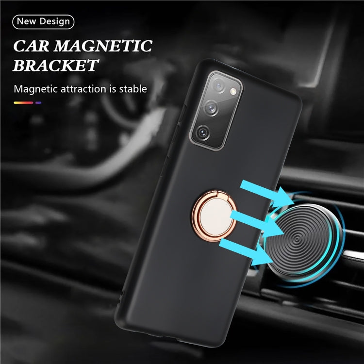 For Samsung Galaxy S20 FE Matte Ring Holder TPU Phone Case