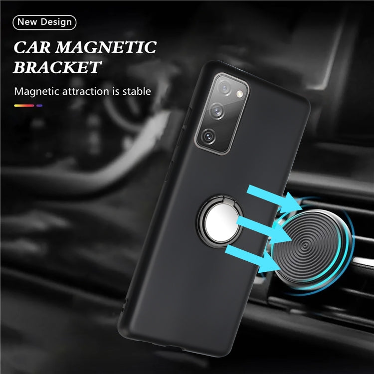 For Samsung Galaxy S20 FE Matte Ring Holder TPU Phone Case