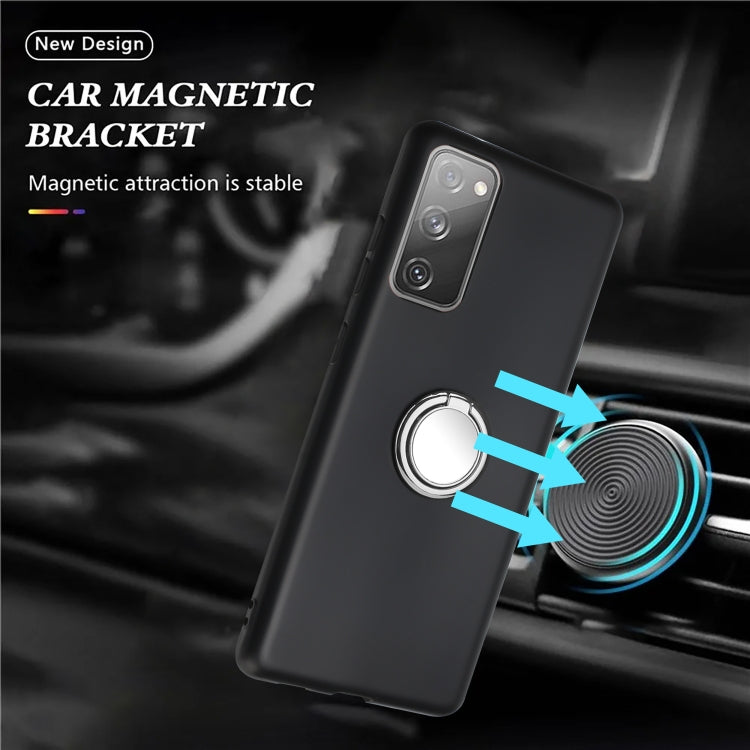 For Samsung Galaxy S20 FE Matte Ring Holder TPU Phone Case