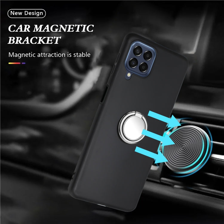 For Samsung Galaxy M33 Matte Ring Holder TPU Phone Case