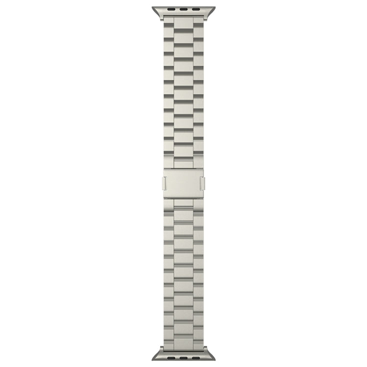 For Apple Watch 46mm / 49mm / 45mm / 44mm Tri-beads Magnetic Titanium Alloy Watch Band