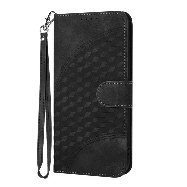 For Samsung Galaxy S25 5G Elephant Head Embossed Phone Leather Case with Lanyard