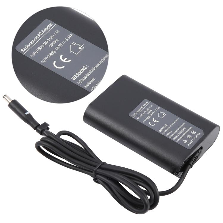 65W 19.5V 3.34A Laptop Notebook Power Adapter For Dell 4.5 x 3.0mm, Plug:US Plug