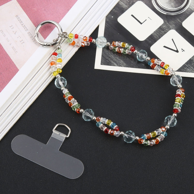 Mobile Phone Anti-lost Gorgeous Bead Chain Short Lanyard - Colorful