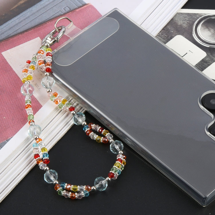 Mobile Phone Anti-lost Gorgeous Bead Chain Short Lanyard - Colorful