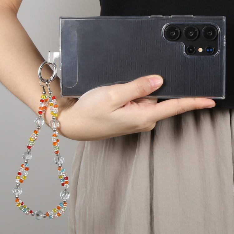 Mobile Phone Anti-lost Gorgeous Bead Chain Short Lanyard - Colorful