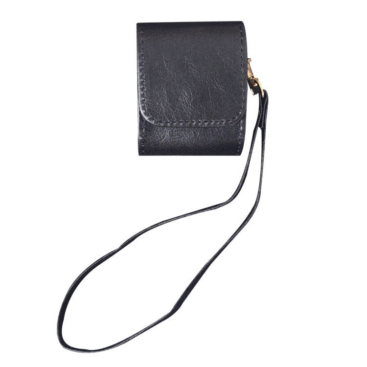 For AirPods 1 / 2 Cowhide Texture PU Headset Shockproof Case