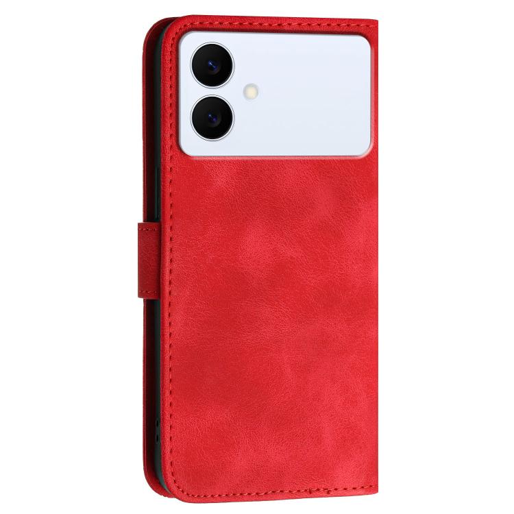 For Samsung Galaxy S26 Edge 5G Grid Butterfly Embossed Pattern Leather Phone Case with Lanyard