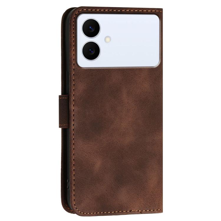 For Samsung Galaxy S26 Edge 5G Grid Butterfly Embossed Pattern Leather Phone Case with Lanyard