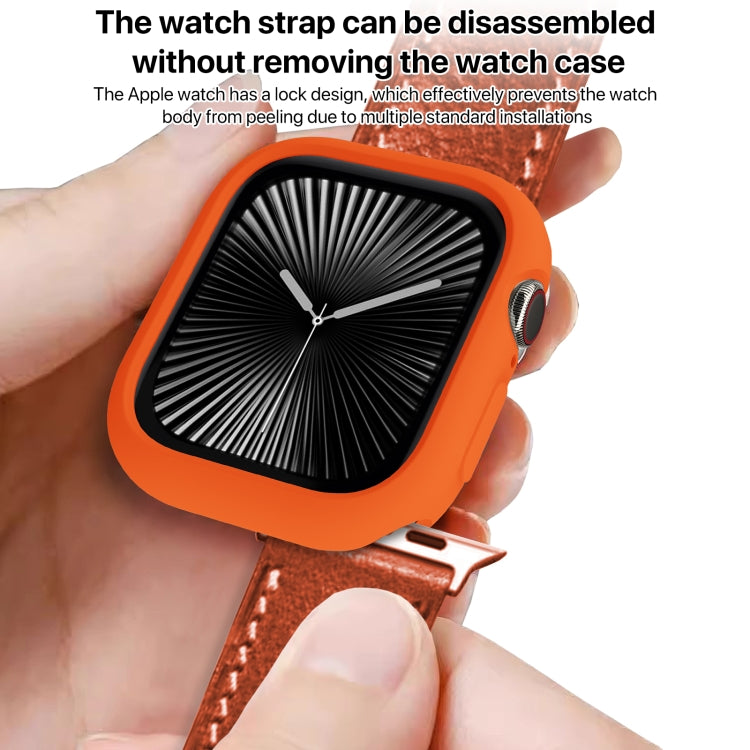 For Apple Watch Series 11 / 10 46mm Candy TPU Half Coverage Watch Case