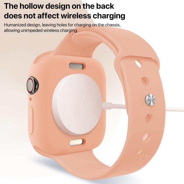For Apple Watch Series 11 / 10 46mm Candy TPU Half Coverage Watch Case