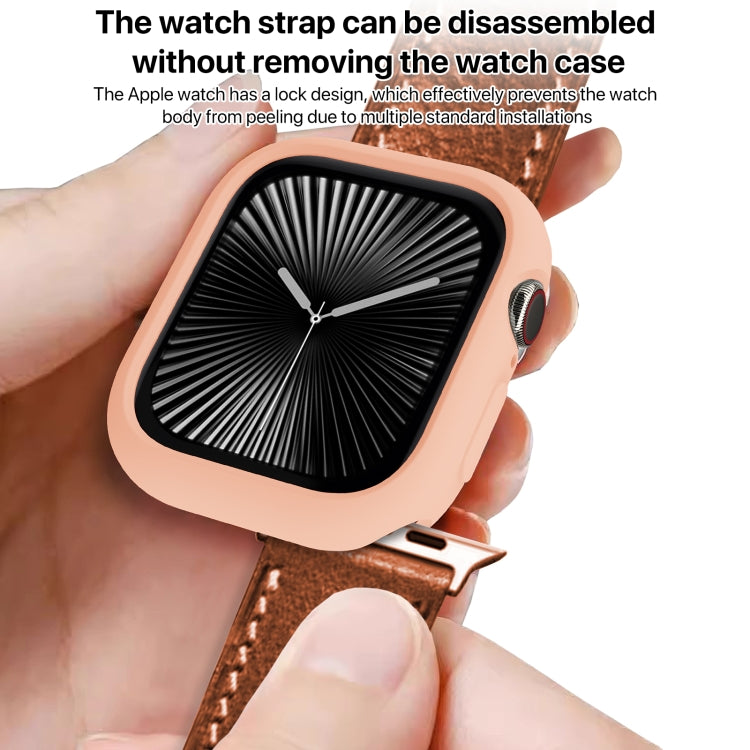 For Apple Watch Series 11 / 10 46mm Candy TPU Half Coverage Watch Case