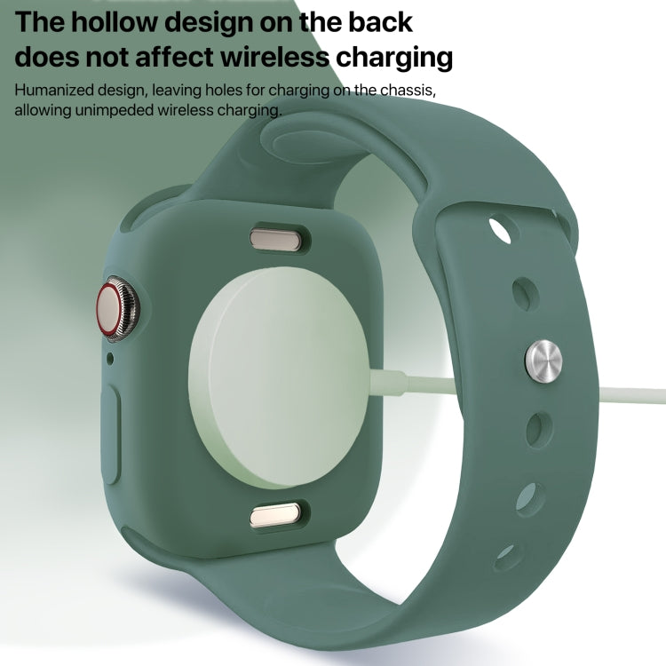 For Apple Watch Series 11 / 10 46mm Candy TPU Half Coverage Watch Case