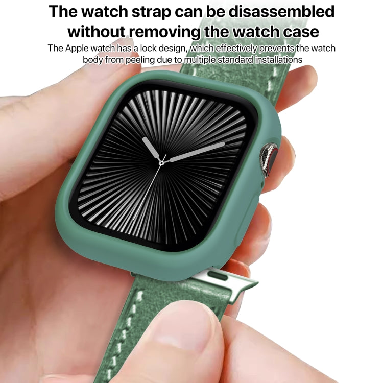For Apple Watch Series 11 / 10 46mm Candy TPU Half Coverage Watch Case