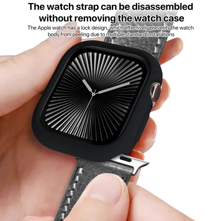 For Apple Watch Series 11 / 10 46mm Candy TPU Half Coverage Watch Case