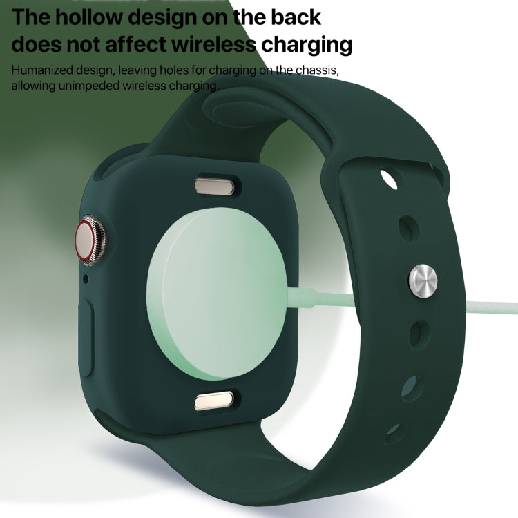 For Apple Watch Series 11 / 10 46mm Candy TPU Half Coverage Watch Case