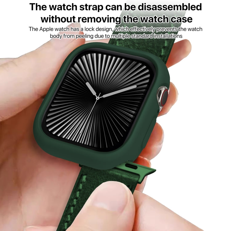 For Apple Watch Series 11 / 10 46mm Candy TPU Half Coverage Watch Case