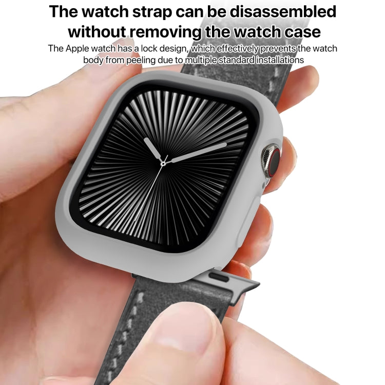 For Apple Watch Series 11 / 10 46mm Candy TPU Half Coverage Watch Case