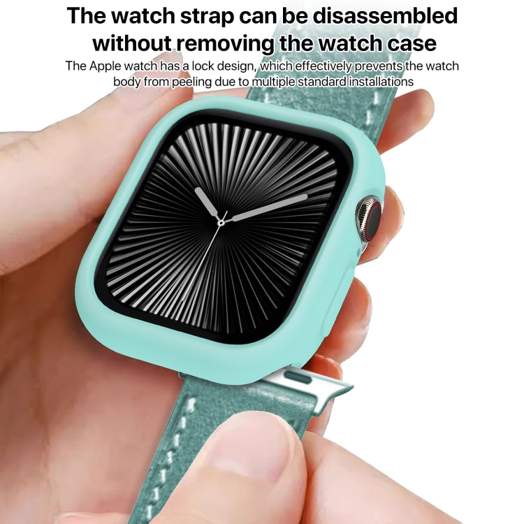 For Apple Watch Series 11 / 10 46mm Candy TPU Half Coverage Watch Case