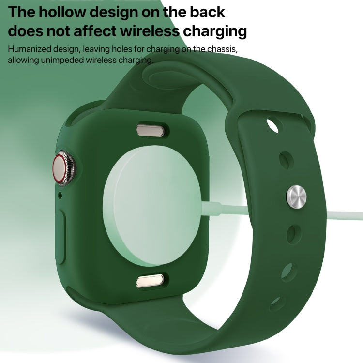For Apple Watch Series 11 / 10 46mm Candy TPU Half Coverage Watch Case